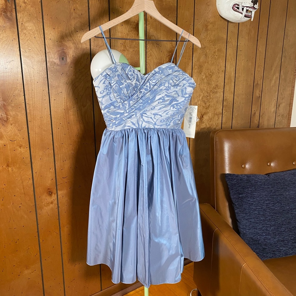 Theia Strapless Party Dress